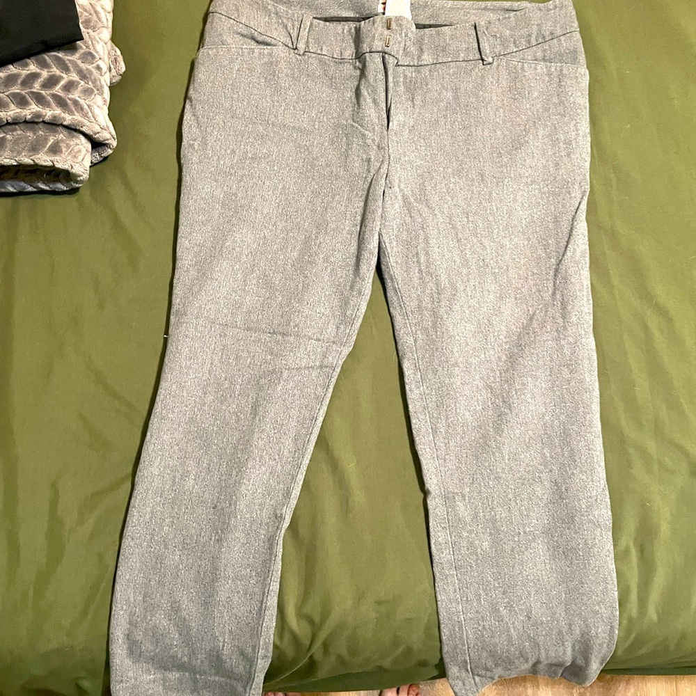 Merona straight ankle pants, gray size 14